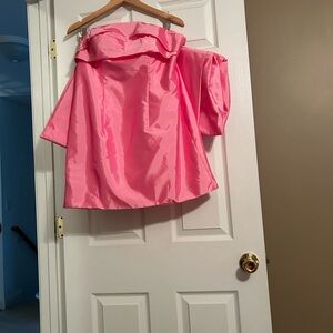 Pink Off-Shoulder Dress With Removable Sleeves NWT size 16